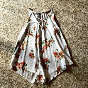 Floral halter top